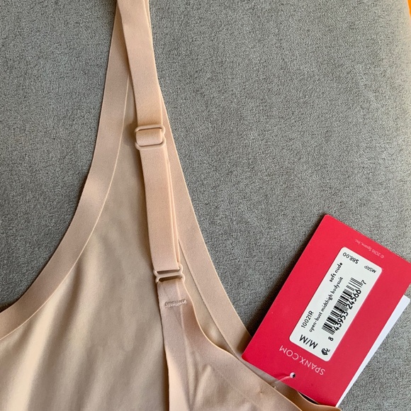 Spanx Trust Your thinstincts Mid Thigh Bodysuit MEDIUM Beige - Picture 5 of 14
